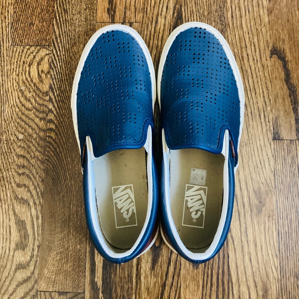 Vans Leather Slip-Ons